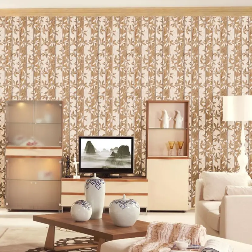 Vintage 3d Yaprak duvar kağıdı Yaratıcı Ahşap Şerit Duvar Kağıtları Vintage 3d Yaprak duvar kağıdı Yaratıcı Ahşap Şerit Duvar Kağıtları