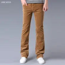 Весна осень мужские облегающие вельветовые расклешенные брюки мужские повседневные вельветовые расклешенные брюки клеш мужские черные красные коричневые хаки