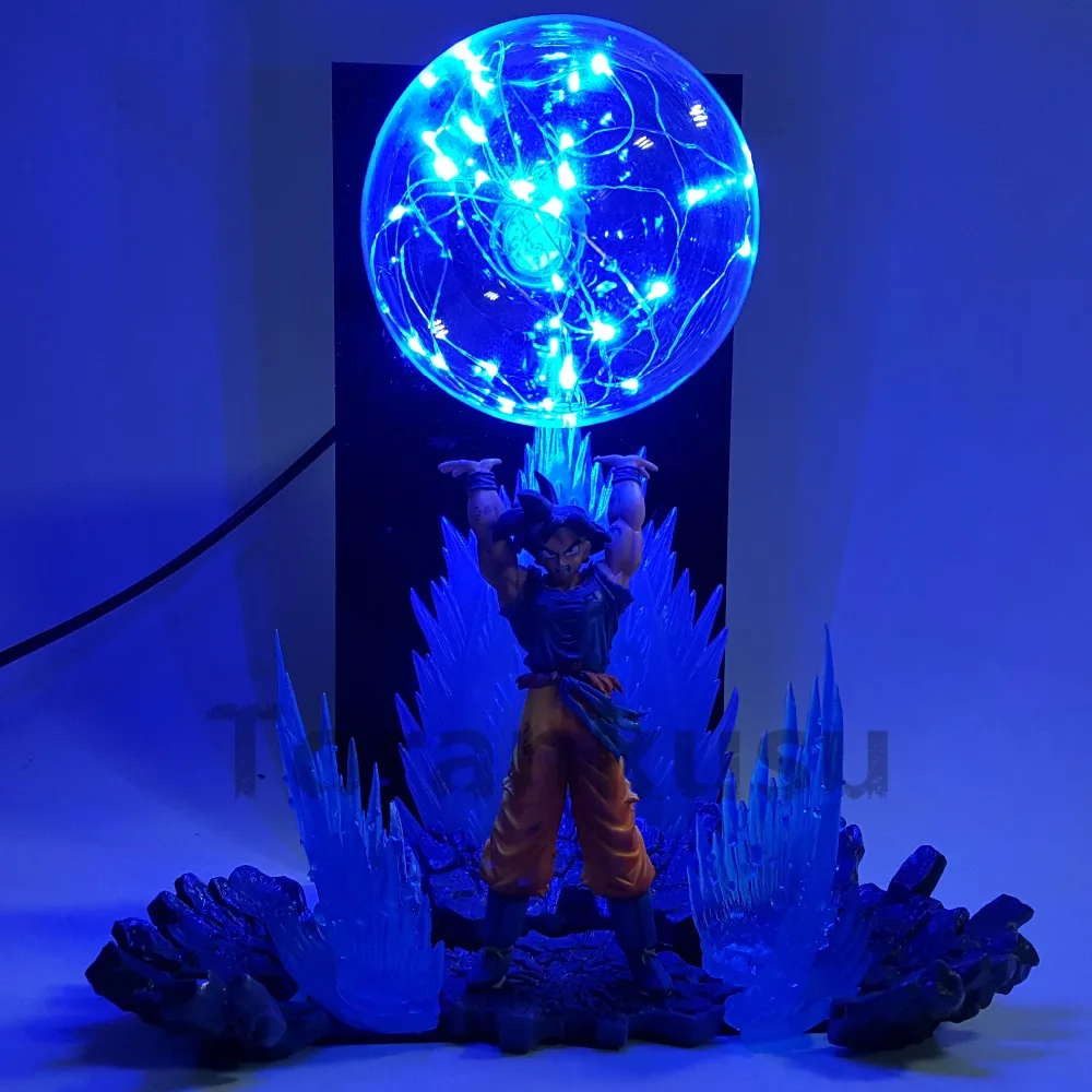 Dragon Ball Z Son Goku Spirit Bomb DIY светодиодный ночник аниме Dragon Ball Z DBZ светодиодный настольный светильник Сон Гоку фигурка куклы