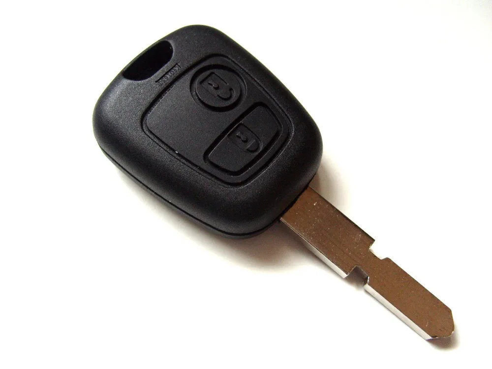 For Peugeot 406 2 Button Remote Key Fob Blank Key Blade