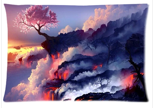 amazing nature scenery pillowcase customized home decorate sofa