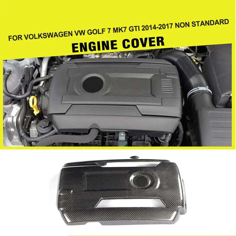 Carbon Fiber Engine Cover Cap Car styling for Volkswagen VW Golf
