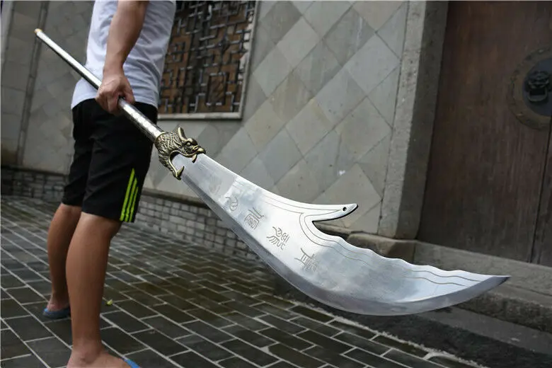 Китай кунгфу Гуань-Гун большой дао шпага острый высокий клинок из марганцевой стали меч