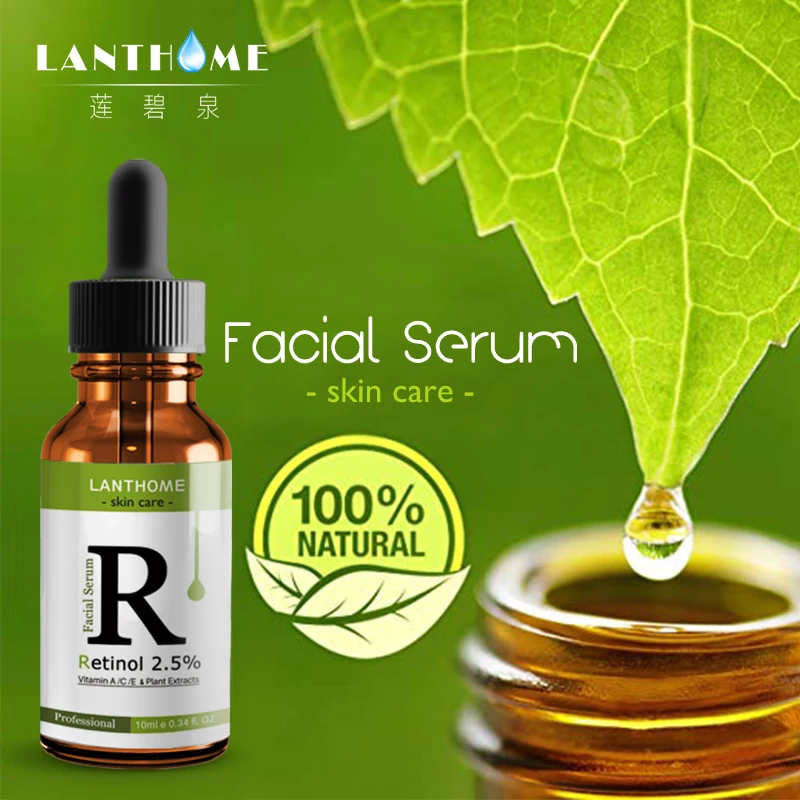 

Retinol Serum 2.5% Face Cream Vitamin A/C/E Collagen Retin Anti Aging Wrinkles Acne Hyaluronic Acid Green Tea Whitening Vitamini