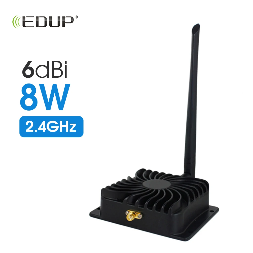 EDUP EP-AB003 2,4 ГГц 8 Вт 802.11n Беспроводной Wi-Fi усилитель сигнала Repeater Широкополосные усилители для Беспроводной маршрутизатор Беспроводной