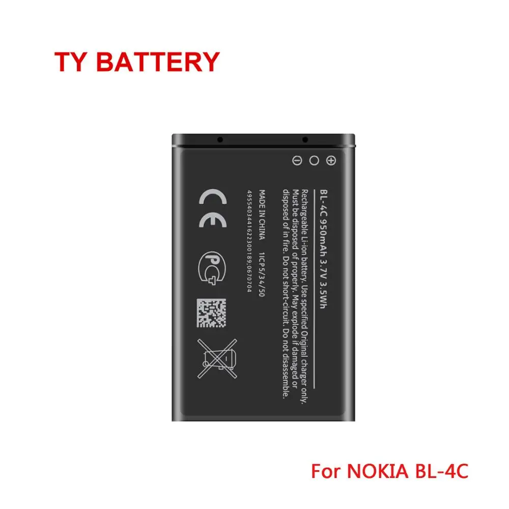 BL 4C batería para Nokia 6100 6300 6260 6125 6136 s 6170 6301 7705 7200 ...