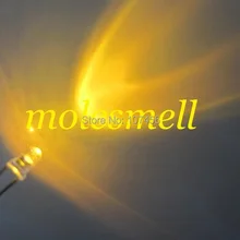 1000 шт. 3 мм желтый светильник в форме свечи мерцающий ультра яркий Мерцающий СВЕТОДИОДНЫЙ светодиодный s