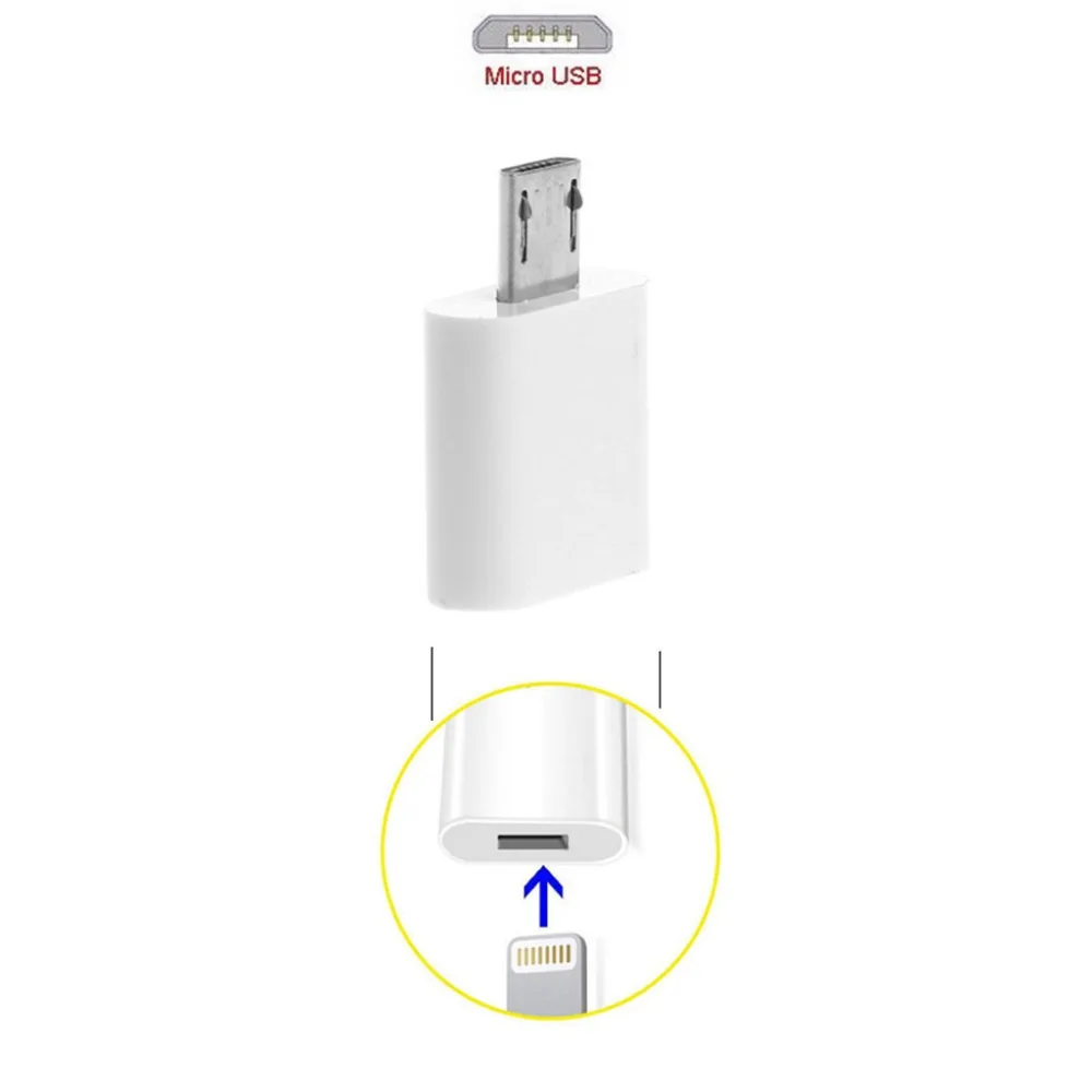 8 контактный переходник с гнездового на Micro USB для зарядки и синхронизации LG Xiaomi