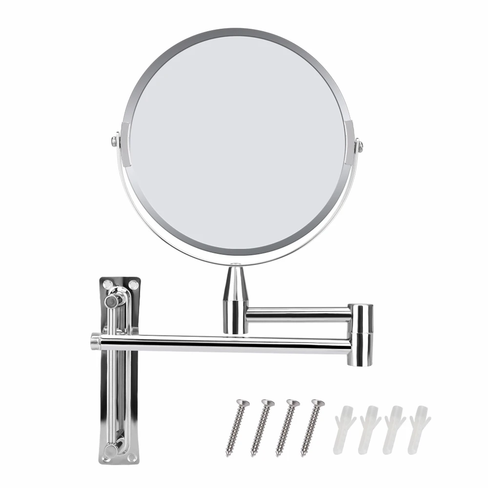 7 بوصة الحمام مرايا الحائط 1x 5x المكبرة المرآة البالونية لغرفة المعيشة قابل للتعديل حمام التجميل ماكياج مرآة حلاقة