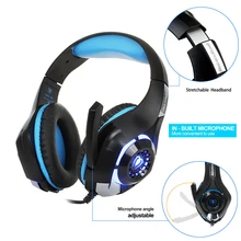 Original Gaming Headset for PS4 PSP PC Headphone Tablet Laptop Microphone 3 5mm Headband Led Light