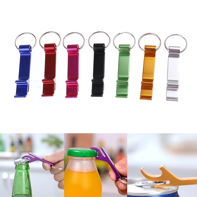 3Pcs/Set  4 in 1 Bottle Opener Key Ring Chain Keyring Keychain Metal Beer Bar Tool Claw Gift Unique Creative Gift