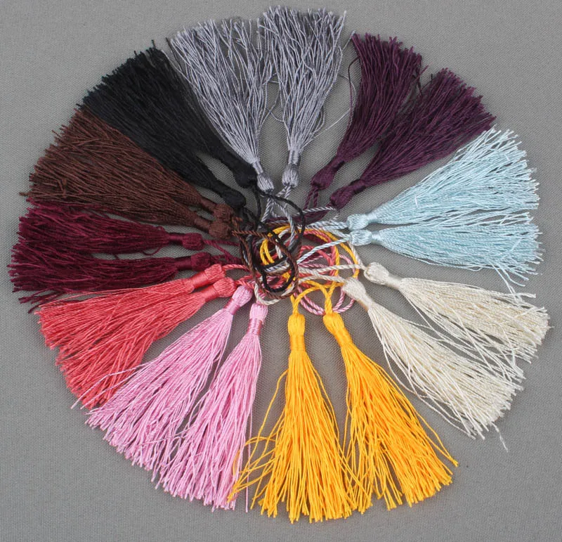 

100PCs Mixed Silky Fringe Decorative Tassel New DIY Accessories For Jewelry Garment Curtain Craft 5*8cm
