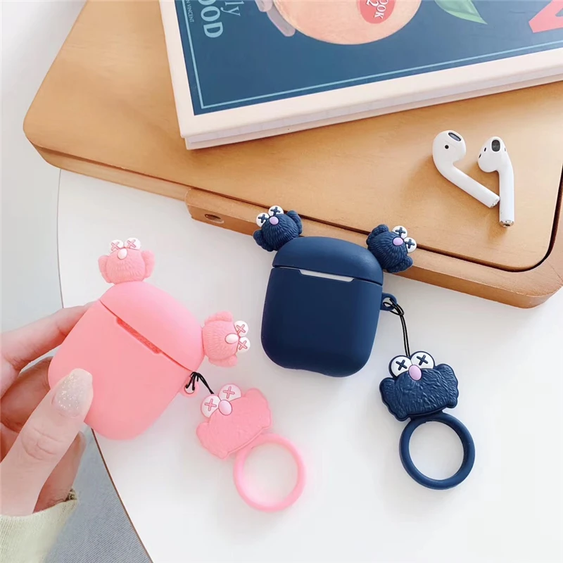 Милый чехол для наушников с персонажами из мультфильмов Улица Сезам Apple