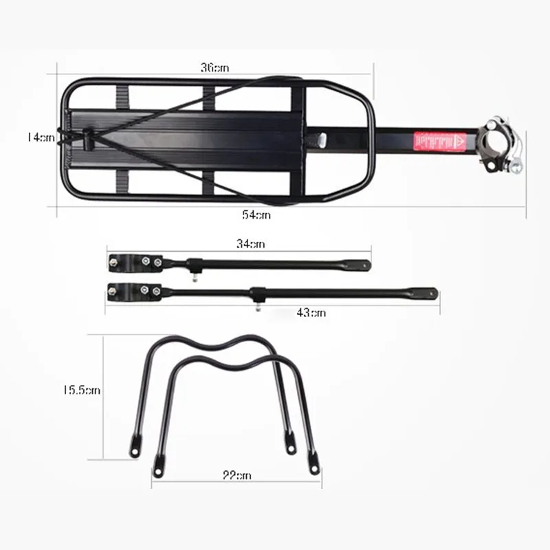 Задняя стойка для велосипеда, БЫСТРОРАЗЪЕМНАЯ рама из алюминиевого сплава, держатель, крепление, WHShopping