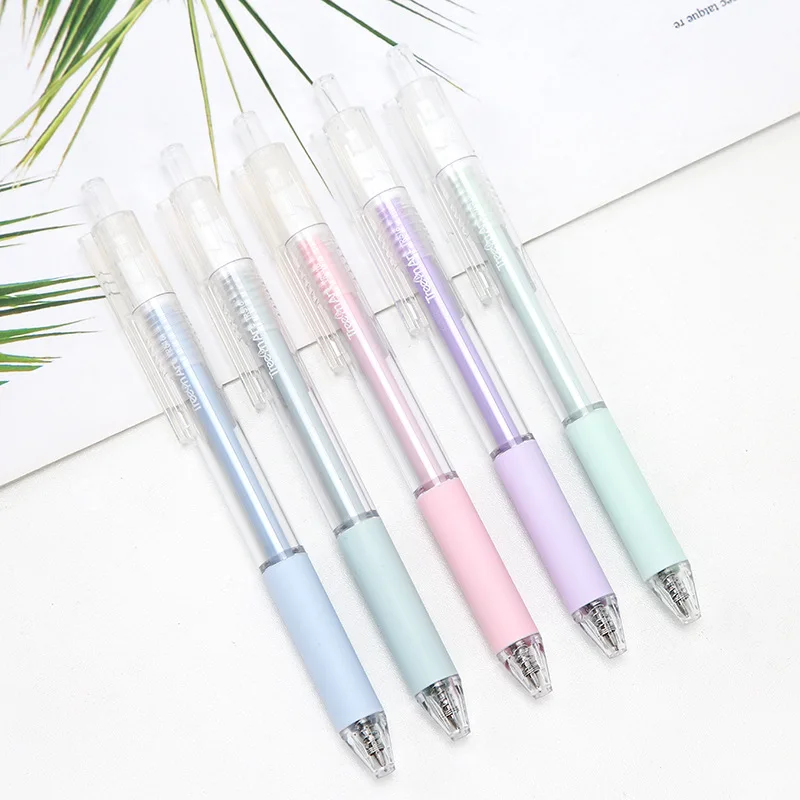 

24 pcs/Lot Morandi gel pens 0.5mm ballpoint Black ink pen for signature stationery Office School supplies Material escolar F384