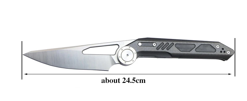 NOC DG-04 portable folding knife 440C blade G10+ carbon fiber handle camping hunting outdoor survival kitchen knife EDC tool