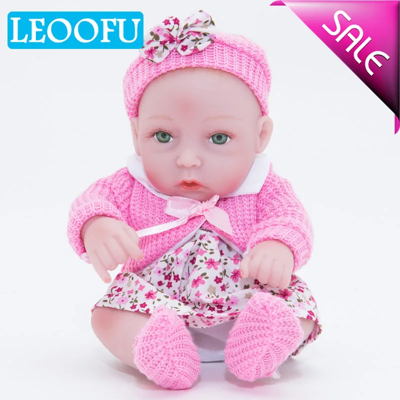 

LEOOFU 28cm 11inch christmas gift silicone reborn baby doll toys with realistic baby dolls girl boy reborns kids playmates