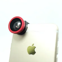 1 шт. 3 в 1 180 градусов Рыбий+ 0.67x широкоугольный+ 10x Макро-камера для телефона iPhone 6 6plus алюминий+ ABS объектив для мобильного телефона черный