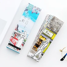 30 шт./кор. японский отпечаток бумаги Cute милые сообщения карты Книга Школьные маркеры канцелярские принадлежности для друга подарок