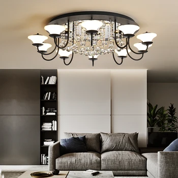 

Modern led Ceiling Light Nordic Decoration Home Light Luxury Restaurant Lamp Creative Living Room Bedroom Crystal Ceiling Light