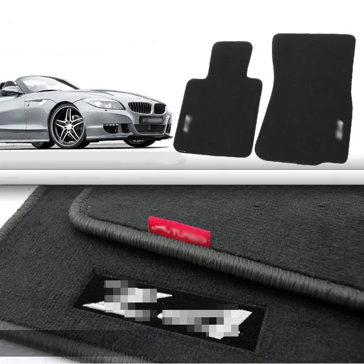 2pcs Premium Auto Fabric Nylon Anti slip Floor Mats Carpet For BMW Z4