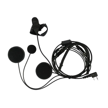 

Full Face Moto Motorcycle Bike Helmet Earpiece Headset Mic Microphone For Kenwood Two Way Radio TK3173/TK3200 BAOFENG UV-5R