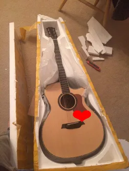 

2019 New + Factory + Abalone Chaylor Acoustic Guitar KSG electric acoustic electric guitar Free shipping TY 814 acoustic guitar