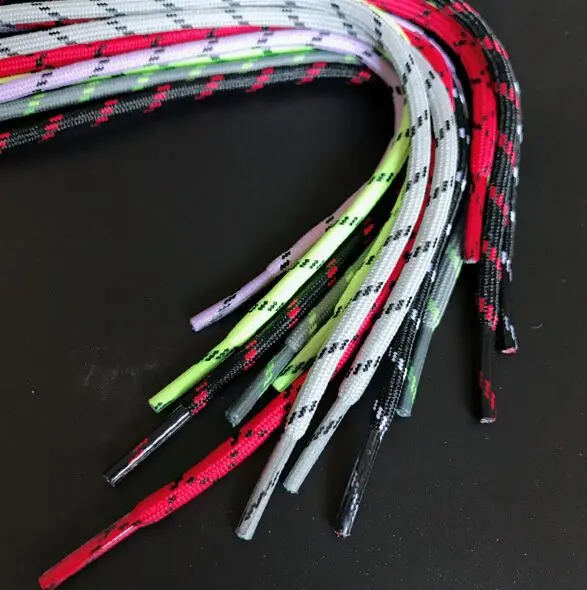

2018 hot sale 1 pair 100/120/140/150/160/180CM polyester Shoe Laces with 7 Colors For Casual Shoes
