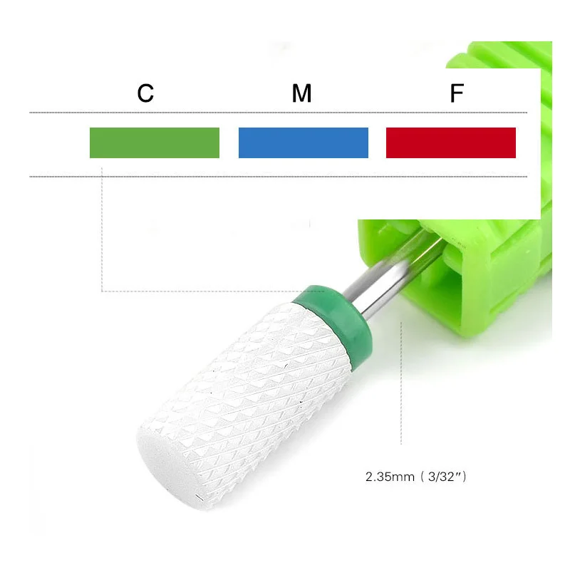 1 шт. карбидные керамические фрезы заусенцы электрическое сверло для ногтей 16 типов полировки кутикулы инструменты для маникюра дрель