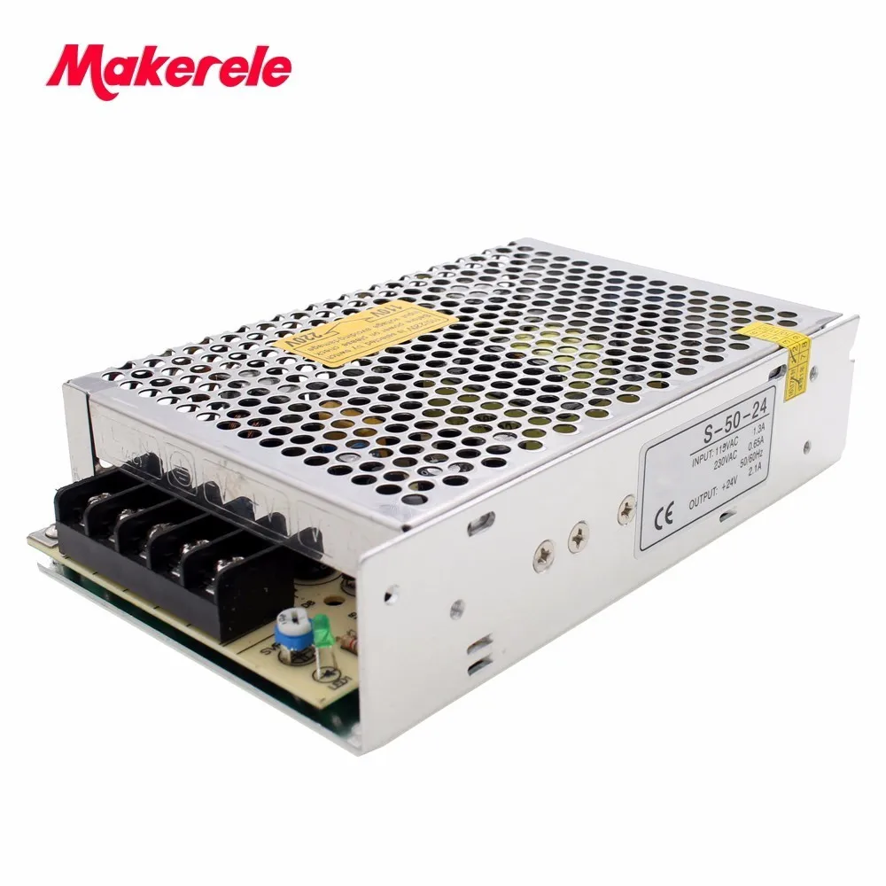 

single output 24VDC switching power supply capable and stable 110/220VAC input 5/12/24/48v output from makerele