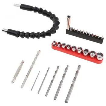 

TORO 29pcs Electric Drill Accessories Power Tool Snake Drill Sleeve Screwdriver Head and HSS Twist Drill Sets for Lithium Drill