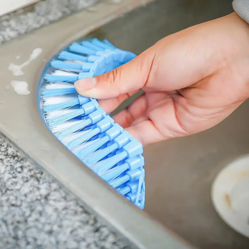 

Dish Brush with Washing Up Liquid Soap Dispenser Kitchen Utensil Pot Clean Brush #11