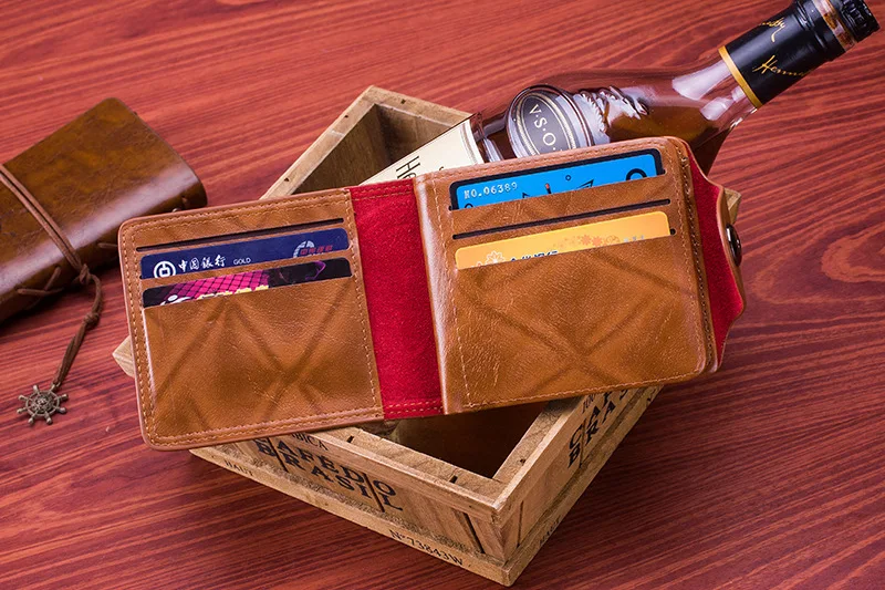 Мужской винтажный кошелек из искусственной кожи с узором в виде доллара, дизайнерские мужские кошельки, повседневный кредитный держатель для карт, кошелек для мужчин, сумка для денег