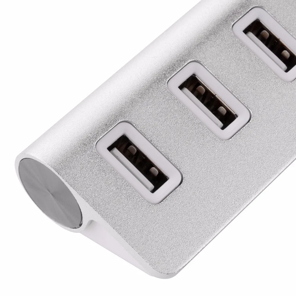 LED High Performance Aluminum Computer HUD 4 Port Aluminum USB Hub FOR iMac/MacBook/MacBook Pro/Air/Mini/PC WIN 7/8