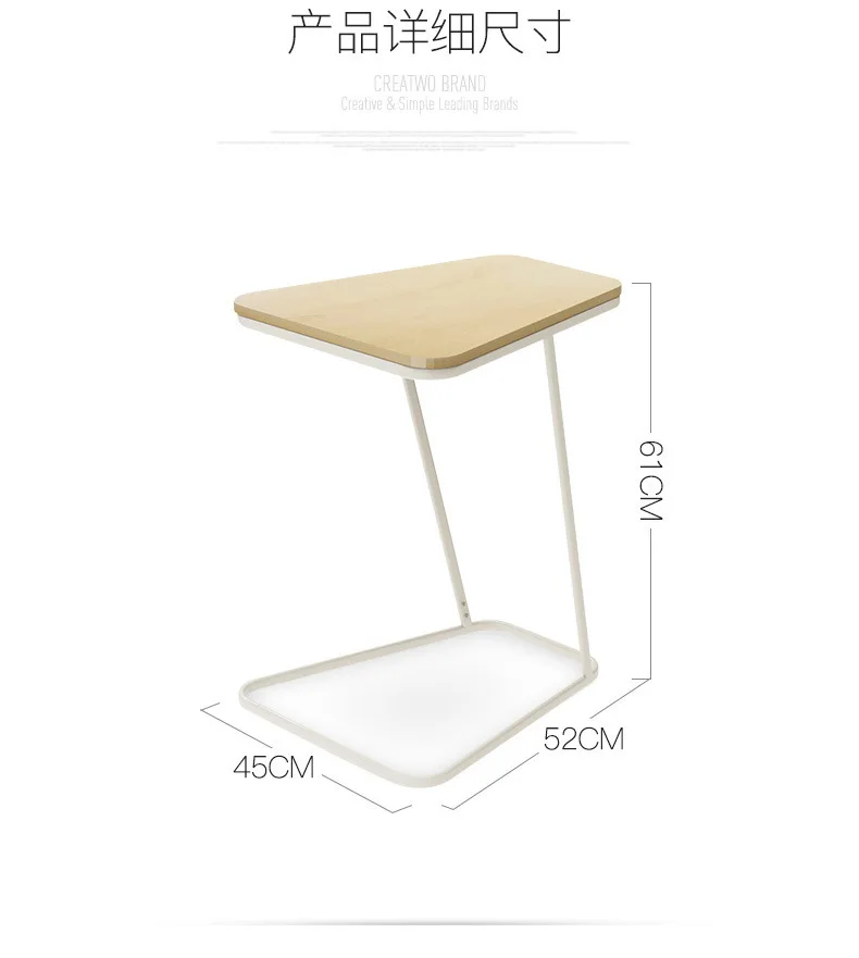 Журнальные столики, мебель для дома, дерево + сталь, небольшой боковой Диванный чайный столик basse, минималистичный стол современного