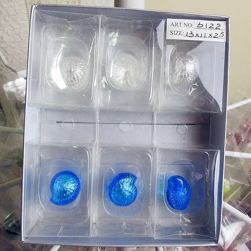 

A box of 12 manufacturers, custom glass crafts handmade small conch sculpture decorations aquarium decorative glass ornaments