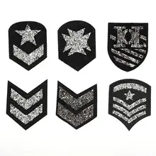 10 шт. тренд горячей бурения аппликация пользовательские значки Костюмы патч вышивки ткань Стикеры гладить на патч ремесла, шитье ремонт