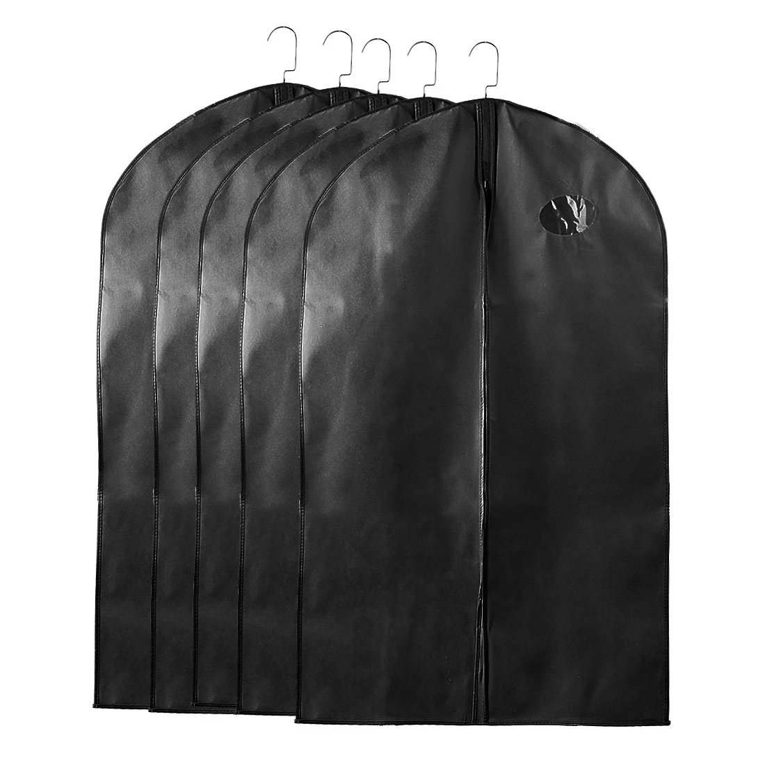 

Breathable Garment Bag Full Zipper Suit Bag 40-Inch for Luggage, Dresses, Linens, Storage or Travel Pack of 5