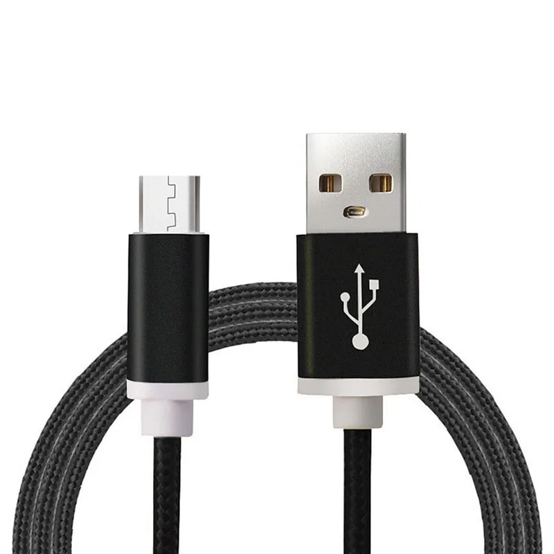 2A الفاخرة الألومنيوم مزين الهاتف المحمول الكابلات كابل البيانات مايكرو usb لسامسونج غالاكسي S6 S7 S8 S9 ل LG G3 G4 سريع تهمة