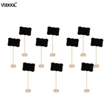10pcs Mini Fashion Chalkboard Decoration Borders Children Small Blackboard Black Board for Message Party Direction Signs