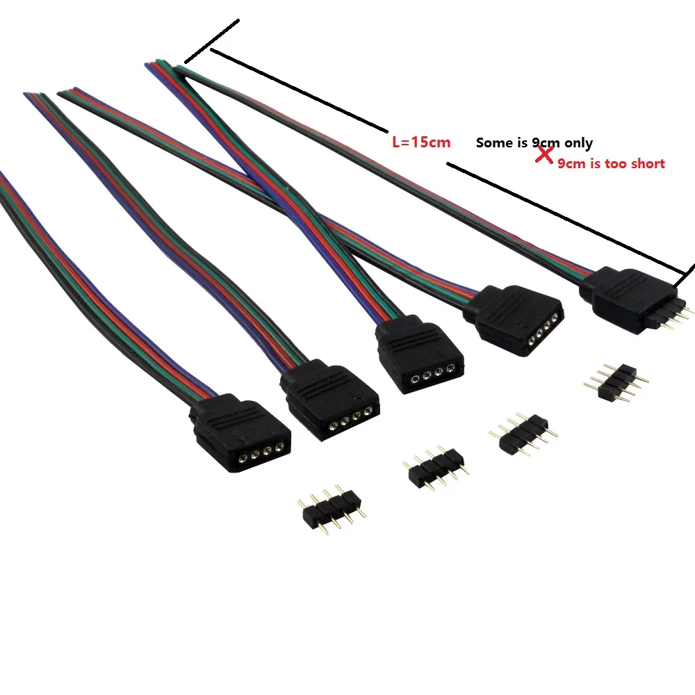 male female led connectors for rgb led strip