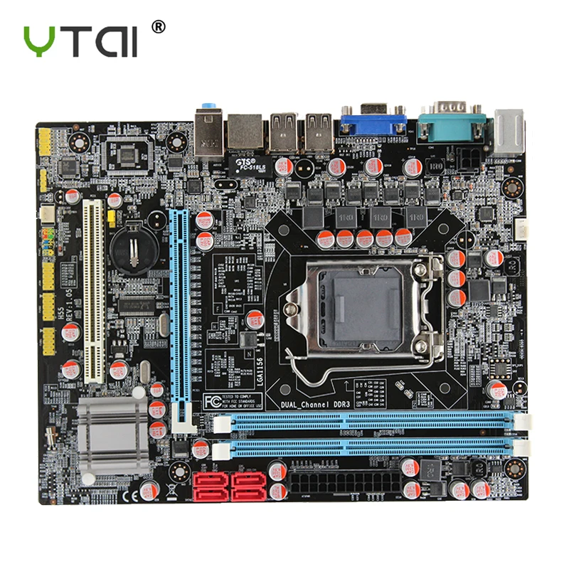 

H55 Desktop Motherboard New LGA1156 DDR3 Supports Core 2/3 i3/i5/i7 CPU Motherboard PCI-Express USB Ports Mainboard For Computer