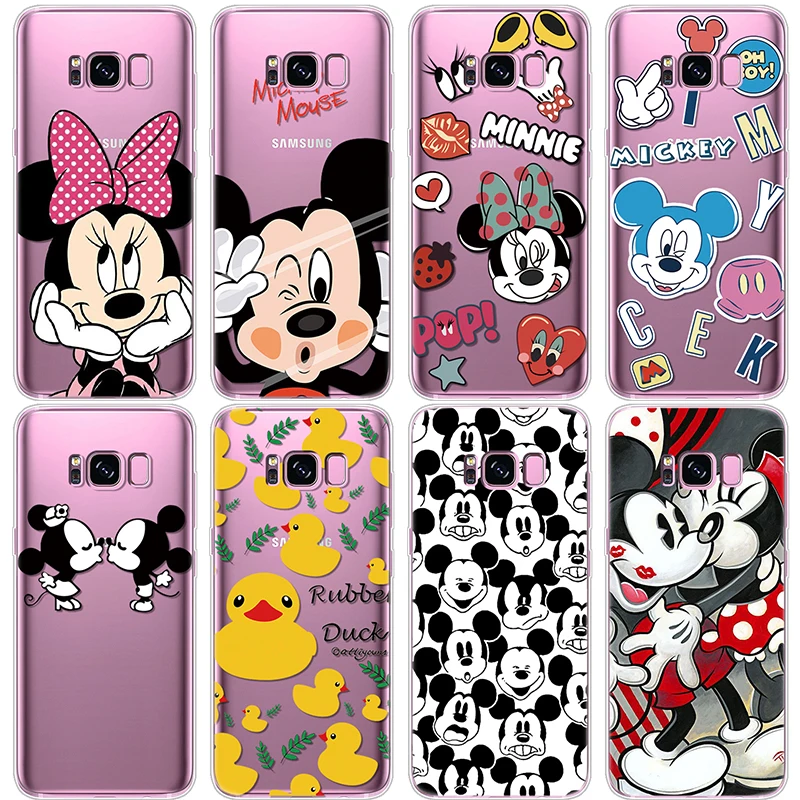 

Minnie Mickey Couple Cases for Samsung Galaxy S8 Plus Case For Coque Samsung S8 Case Clear Rubber Soft Cover For Samsung S8Plus