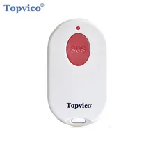 Topvico RF 433mhz Emergency Button SOS Panic Button Elderly Alarm Keychain Controller Old People GSM Home Security Alarm System