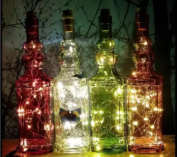 

Waterproof Bottle Cork LED night Light Wine Bottle String Mini Copper Wire Battery Operated Starry night lights DIY Christmas
