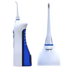 По DHL или EMS 50 шт. V8 перезаряжаемый ирригатор для ухода за зубами, ирригатор для полости рта, водостойкий, автоматическое отключение синего цвета