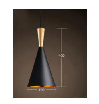 Черная/белая/Золотая подвеска ABC свет(высокий, толстый и широкий) том музыкальный инструмент подвесной светильник для ресторана лампа xu - Цвет корпуса: Wood and Black C