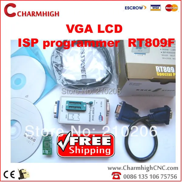 Discount VGA LCD ISP programmer RT809F Serial ISP Programmer 1 adapter PC Repair 24 25 93