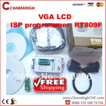 Discount! VGA LCD ISP programmer RT809F Serial ISP Programmer + 1 adapter PC Repair 24-25-93 serise IC RTD2120, best price!