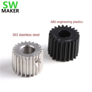 

SWMAKER Titan extruder, gear 0.5 modulus, 22 teeth, OD 12mm material:stainless steel / ABS for DIY 3D printer